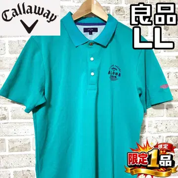 [ 선착순 ] 캘러웨이 남성용 반팔 피케 셔츠 LL 사이즈 청록색 계열