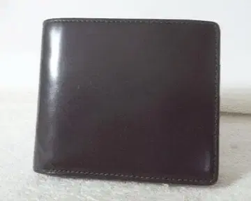 고품질 코도반 가죽 천연 가죽 이단 지갑 남성용