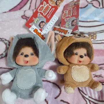 몽치치 톰과 제리 세트 봉제 인형 정품 새상품 세키구치
