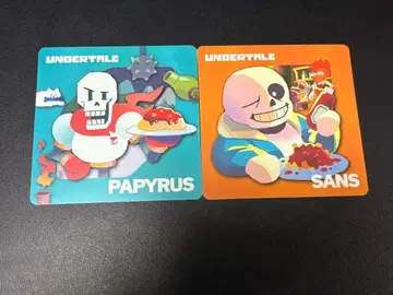 UNDERTALE 게이머즈 코스터 샌즈 파피루스 세트