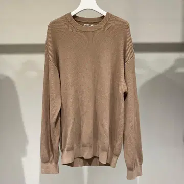 AURALEE 니트 HARDTWIST-COTTON-RIB 사이즈 3