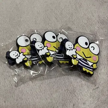 산리오 하우스 케로케로케로피 러버 헤어 클립 3개 세트