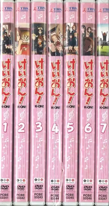 애니메이션 DVD 케이온! 일반 버전 전 7권 세트