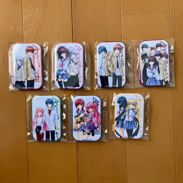 Angel Beats! 미도 복권 NET 스퀘어 캔뱃지 컴플리트