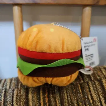 돔돔 햄버거 봉제 인형 에코백