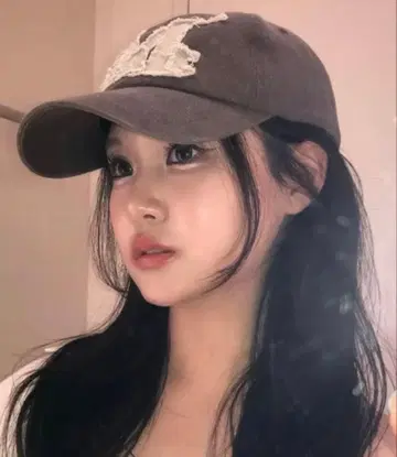 MUCENT 빈티지 워싱 아플리케 볼캡