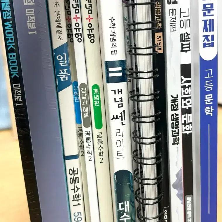 고등학교 문제집 / 일품 / 개념유형 / 개념쎈 라이트 / 완자 기출픽