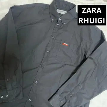 RHUIGI ZARA 긴팔 셔츠 블랙 남성용 자라 L
