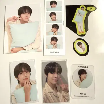 nct 127 membership kit 이리칠 정우 트레이딩 카드