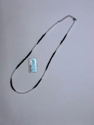 목걸이 블랙 스피넬 화이트 오닉스