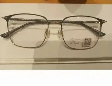 JINS 안경 스퀘어형 메탈 프레임
