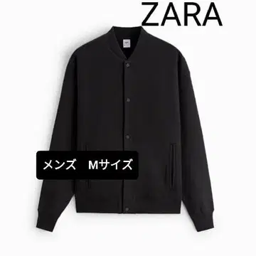 ZARA 남성용 맨투맨 가디건 블랙 M 사이즈