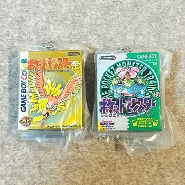 포켓몬 패키지 & 카트리지 키링 1996-2002 그린과 금