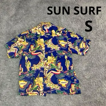 SUN SURF 선서프 ALOHA QUEEN 아로하 셔츠 S
