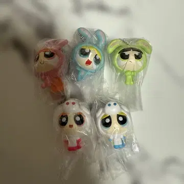 파워퍼프걸 인형옷 마스코트 5종 세트