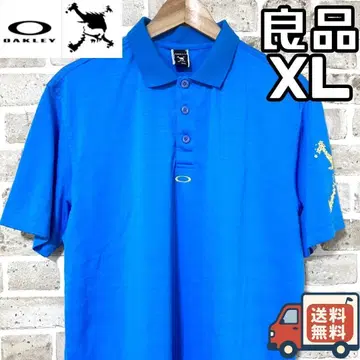 [ 선착순 ] 오클리 스컬 남성용 반팔 피케 셔츠 XL 블루 계열 파랑