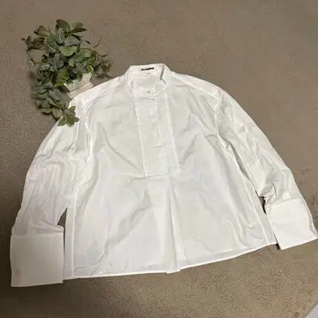 JIL SANDER 질 샌더 프론트 플리츠 셔츠
