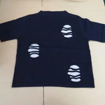 데미지 가공 반팔 니트! 샘플!