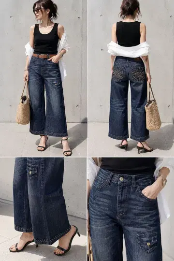 ANTIK DENIM 앤티크 데님 와이드 실루엣 크롭 기장 26