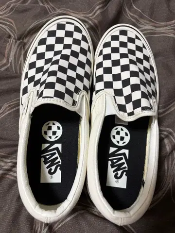 90s VANS 슬립온 체커보드 블랙 화이트