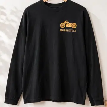 00's MOTORCYCLE 프린트 롱 T셔츠 아메카지 스트릿