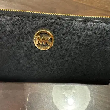 MICHAEL KORS 장지갑 블랙 골드 금장 장식