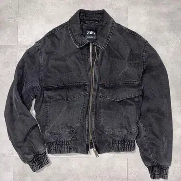 [새상품급] ZARA 데님 자켓 블랙 S 사이즈