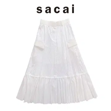 미사용에 가까운 레어 sacai 플리츠 스커트