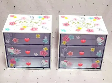 해피니스 걸 헬로키티 3단 체스트 x 2세트