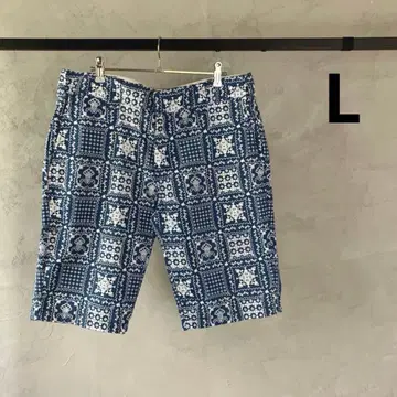 새상품급 Dickies 하프 팬츠 L 반다나 패턴 페이즐리 숏팬츠
