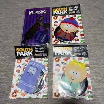 South Park & Wednesday 아크릴 스탠드 4종 세트