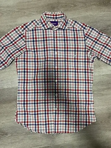 BEAMS 체크 셔츠