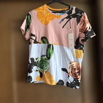 택 포함 새상품 Paul Smith 플로럴 프린트 T셔츠