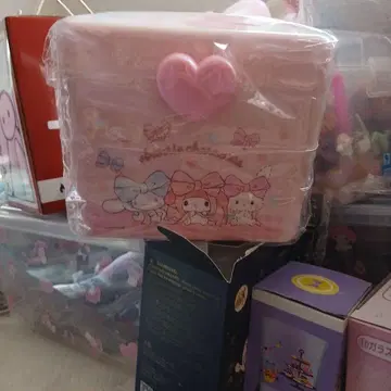산리오 캐릭터 수납 박스 핑크