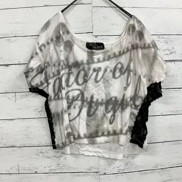 CECIL McBEE 돌먼 티셔츠 레이스 갸루 Y2K 반팔 L 상당
