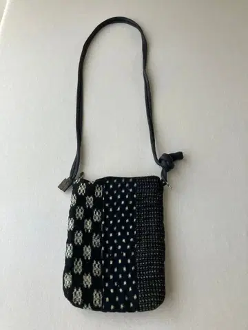 쇼와 레트로 무명 네이비 나염 가방 패치워크 앤티크 숄더백