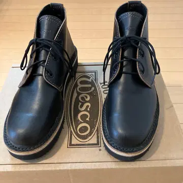 Wesco 처카 부츠 블랙