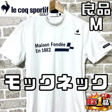 [ 선착순 ] 르꼬끄골프 남성용 반팔 모크넥 셔츠 M 화이트