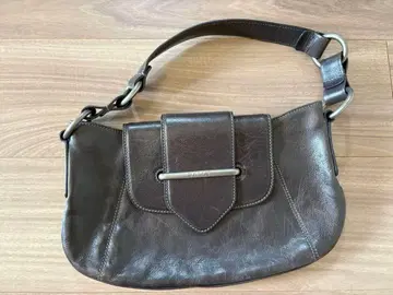 BALLY 가죽 숄더백 다크 브라운