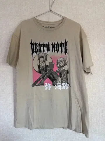 DEATH NOTE 미사 T셔츠 베이지