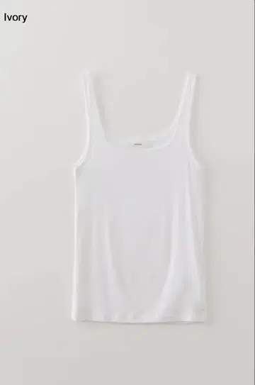 OHOTORO 스퀘어 민소매 탑 아이보리 새상품 스퀘어