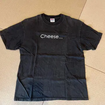 Hanes BEEFY-T 치즈 - 구제 빈티지 메시지
