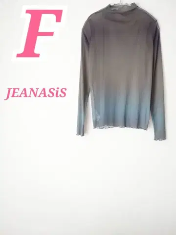 JEANASiS 지나시스 그라데이션 시어 셔츠 긴팔 메로우 넥