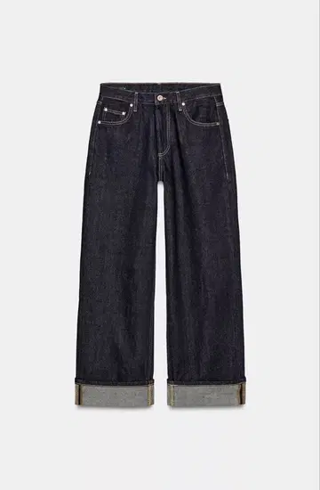 ZARA ZW COLLECTION 미드 라이즈 배기 데님 팬츠 36