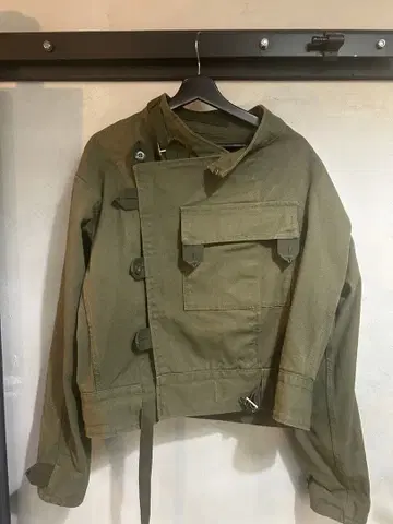 CRAFTSMANSHIP 모터 사이클 자켓 올리브