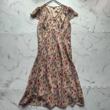 새상품급 LAURA ASHLEY 로라 애슐리 롱 원피스 꽃무늬 HN122