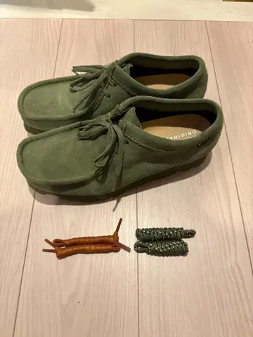 Clarks Wallabee GTX 올리브 스웨이드 25.5