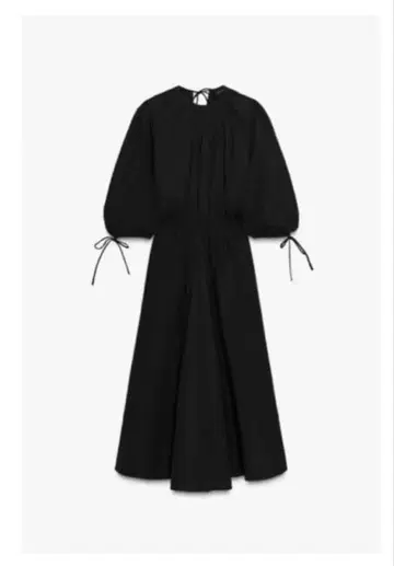 ZARA 개더 포플린 원피스 ZW 컬렉션 S 미사용 새상품