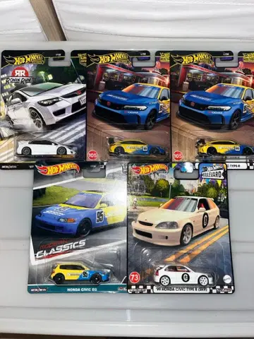Hot Wheels 혼다 시빅 5대 세트