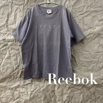 Reebok 리복 엠보싱 로고 T셔츠 그레이 USA제